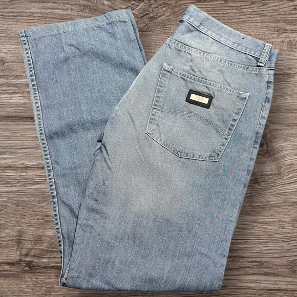 Armani Collezioni Light Blue Baggy Jeans – Size 34 - Picture 8 of 8